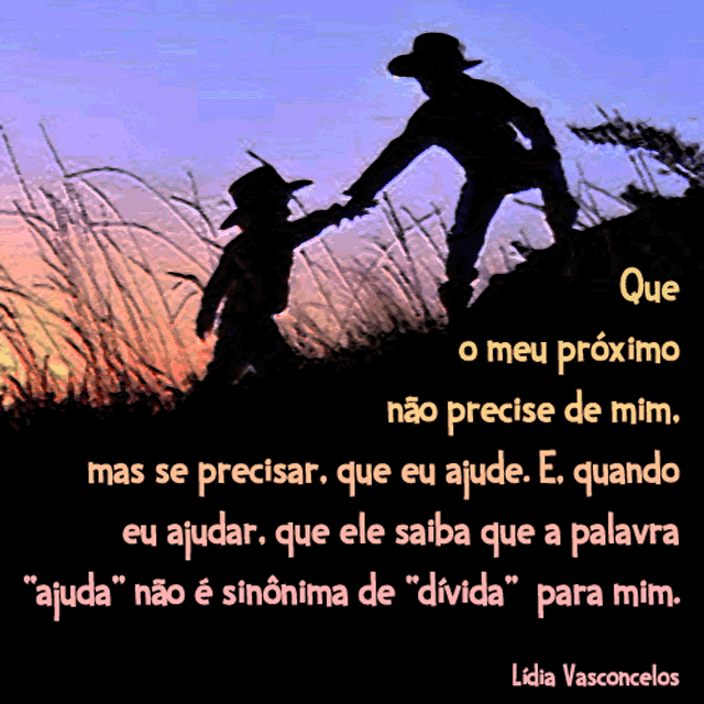 ajuda não é dívida - gif