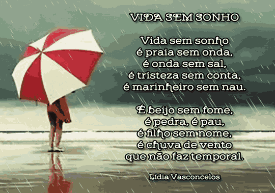 Poema - vida sem sonho - gif